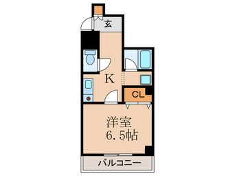 間取図 Ｓキュ－ブほんまち