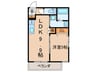 ＳＫ　Ｒｅｓｉｄｅｎｃｅ　新田 1LDKの間取り