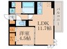 コートセブンエイト 1LDKの間取り