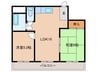 メゾン南塚口（２Ｆ） 2LDKの間取り