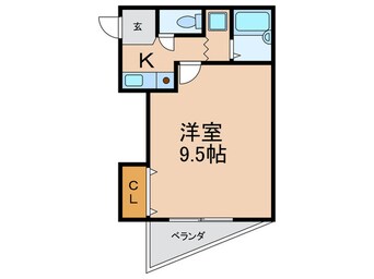 間取図 ツルギ第二マンション