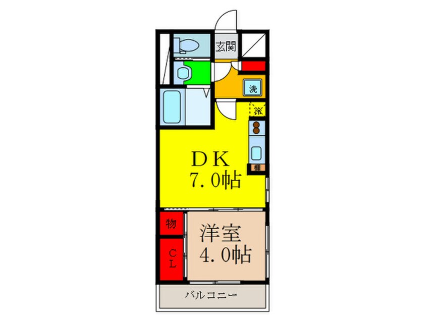 間取図 ランティエ茨木大手町