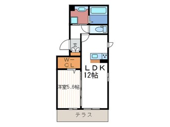 間取図 ル・クール鳥羽