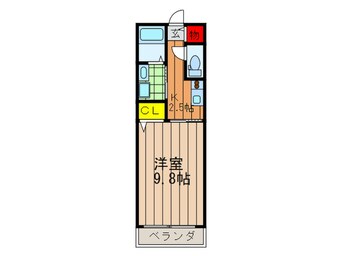 間取図 プラティ－クヌ－ヴォ－