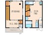 柳川住宅 1DK+Sの間取り