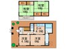 市末邸貸家 4DKの間取り