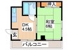 WESTヒルズ門真南 1DKの間取り