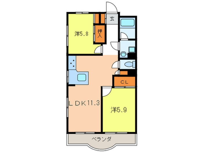 間取り図 サンプラザ魚崎
