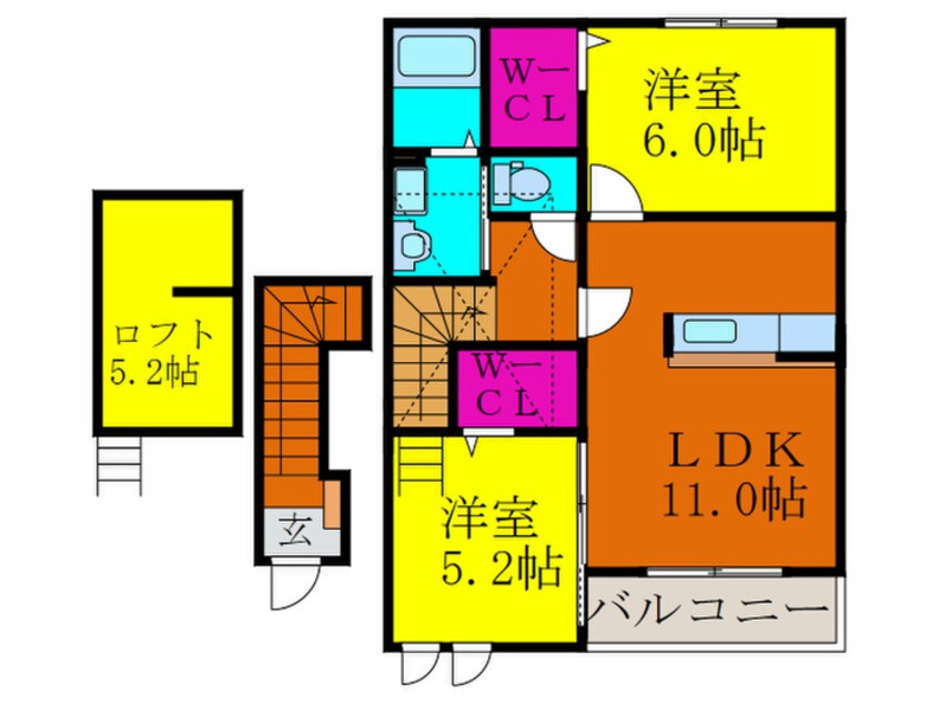 間取図 ブルックサイド摂津