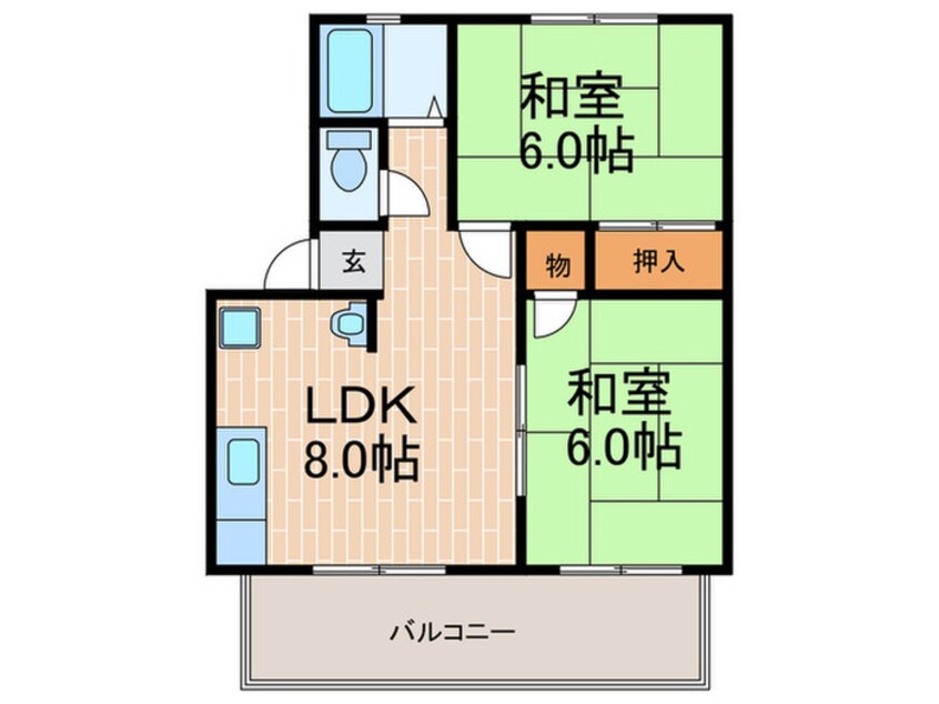 間取図 浅尾ハイツ東