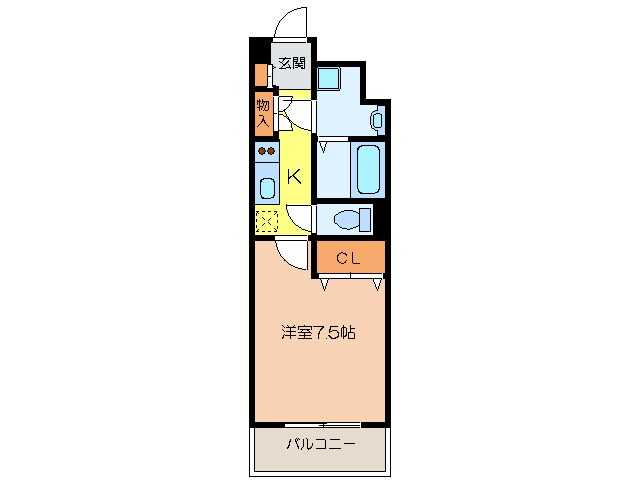 間取り図 ベルヴィ江坂公園