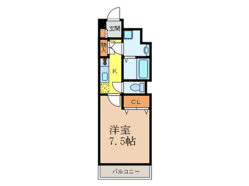 間取図 ベルヴィ江坂公園