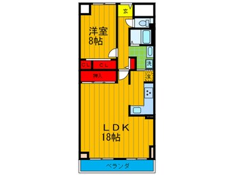 間取図 グランパティオ枚方（407）