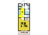 アンソレイユ 1Kの間取り