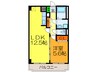 メゾンドボヌ－ル上尾 1LDKの間取り
