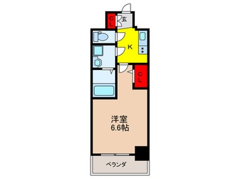 間取図 ﾌｧｰｽﾄﾌｨｵｰﾚ吹田ﾚｶﾞｰﾒ(501)