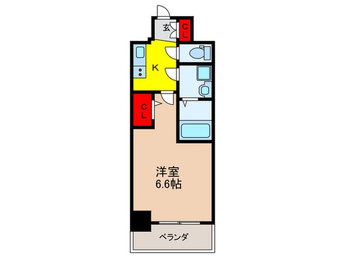 間取り図 ﾌｧｰｽﾄﾌｨｵｰﾚ吹田ﾚｶﾞｰﾒ(502)