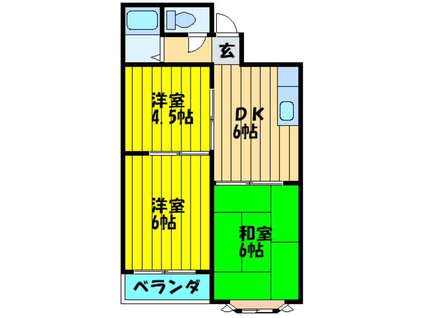 間取図 赤井マンション香里