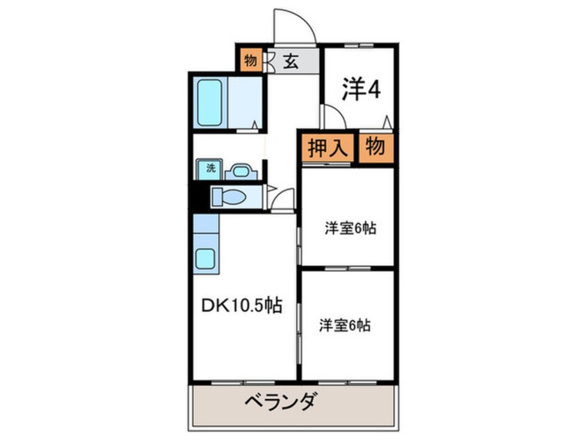 間取図 ドエル修学院