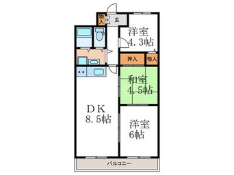 間取図 ドエル修学院