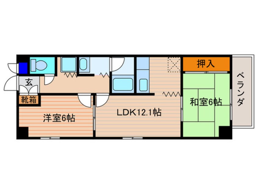 間取図 レジデンス鳥羽