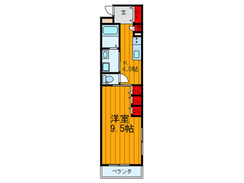 間取図 クリエオーレ諸福