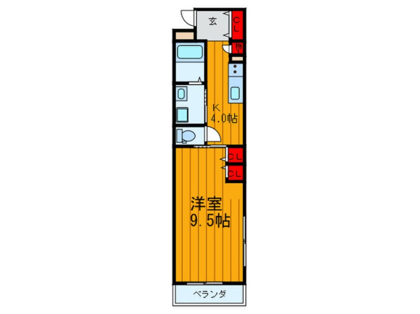 間取図 クリエオーレ諸福
