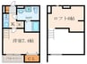 ｅｖａ尼崎 1Kの間取り