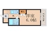 プレステージ御陵 1Kの間取り