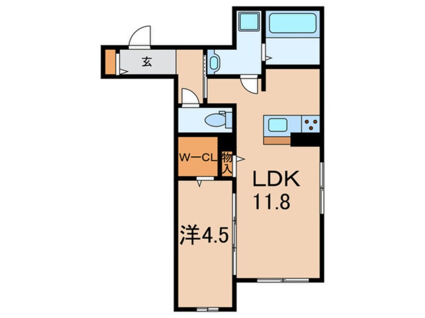 間取図 オリビア苦楽園