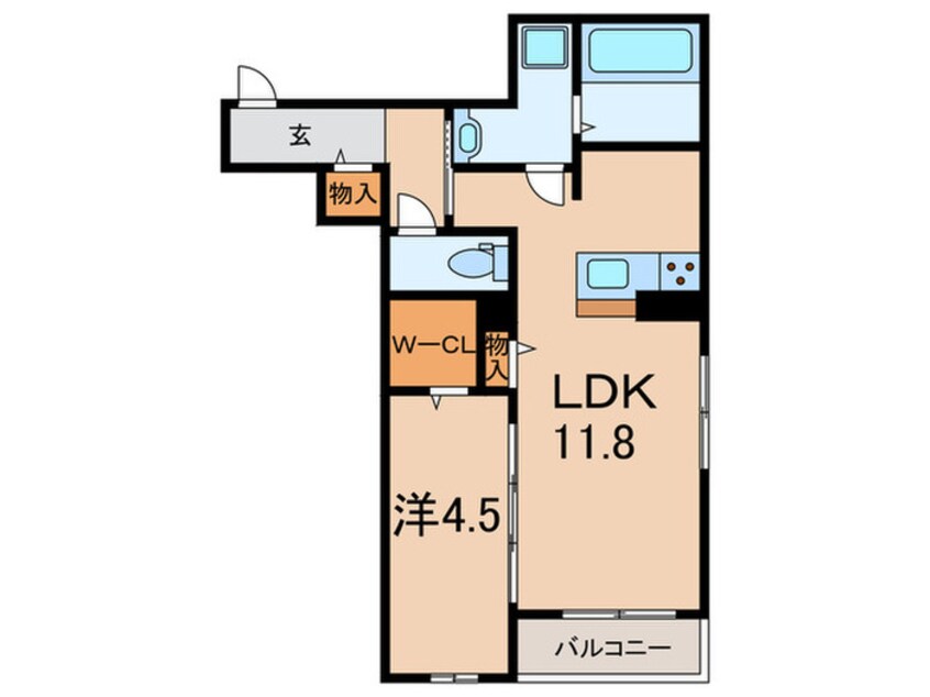 間取図 オリビア苦楽園