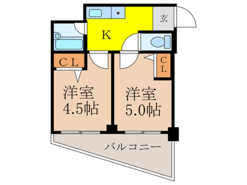 間取図 木川東エクセルハイツ