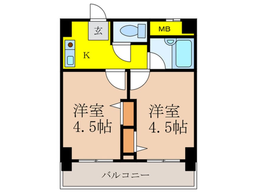 間取図 木川東エクセルハイツ