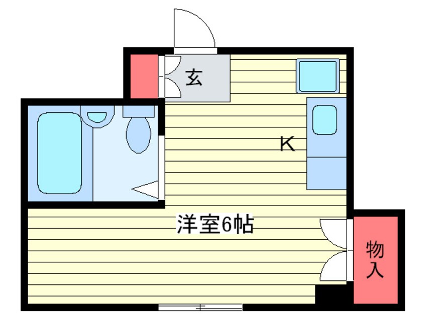 間取図 大宝上六ハイツ