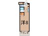ＰＯＩＳＳＯＮ　ＲＯＵＧＥ 1Kの間取り