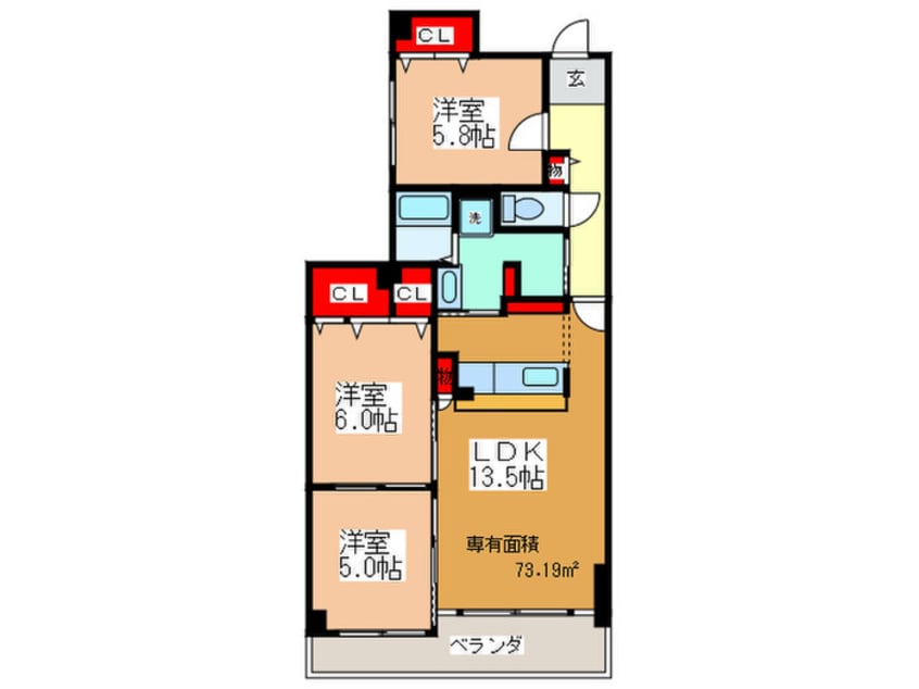 間取図 プロスペリテ