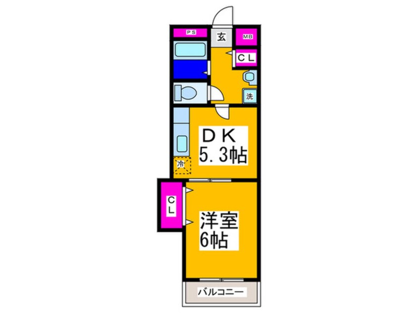 間取図 ハピネスⅡ番館