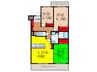 エステートプラザ住吉 3LDKの間取り