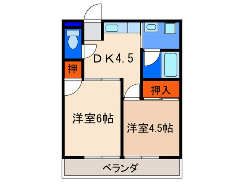 間取図 ヴィラトレゾールⅡ