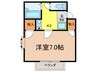 サントルリヴィエ－ル 1Kの間取り