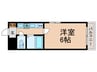 アスヴェル京都御所前Ⅱ(404) 1Kの間取り