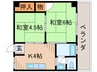 永田マンション 2Kの間取り