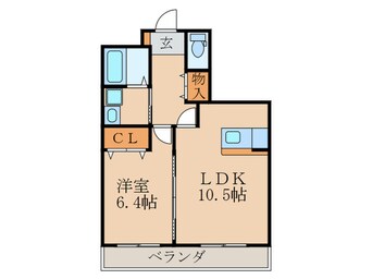 間取図 フレーヴァー七瀬川