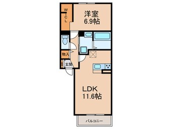 間取図 ルーナジェーナ