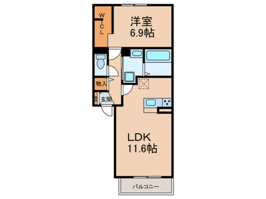 間取図 ルーナジェーナ