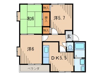 間取図 アドッザクス北野Ｄ棟