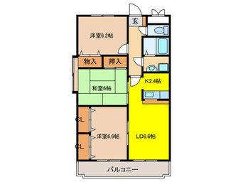 間取図 ソシアヒルズ