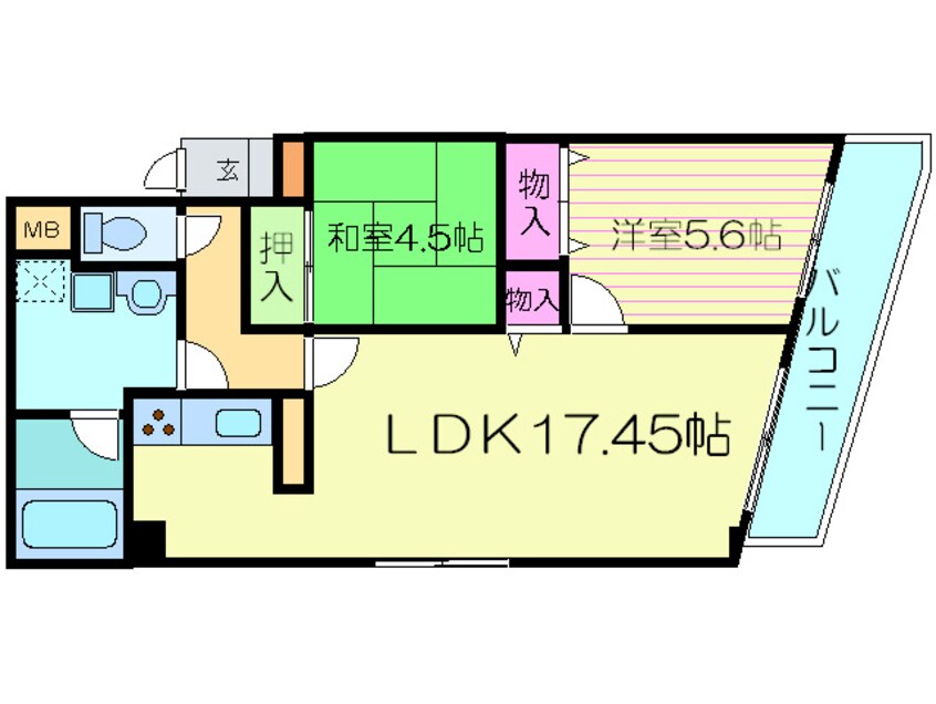 間取図 ＫＭ山坂