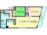 ＫＭ山坂 2LDKの間取り
