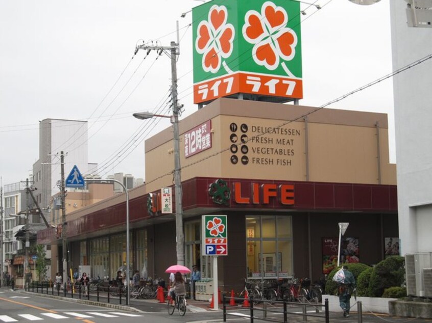 ライフ西田辺店(スーパー)まで750m ＫＭ山坂